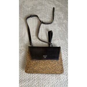 Matt & Nat Cork  Vegan Leather Wristlet Crossbody Bag Recycled‎ Lining